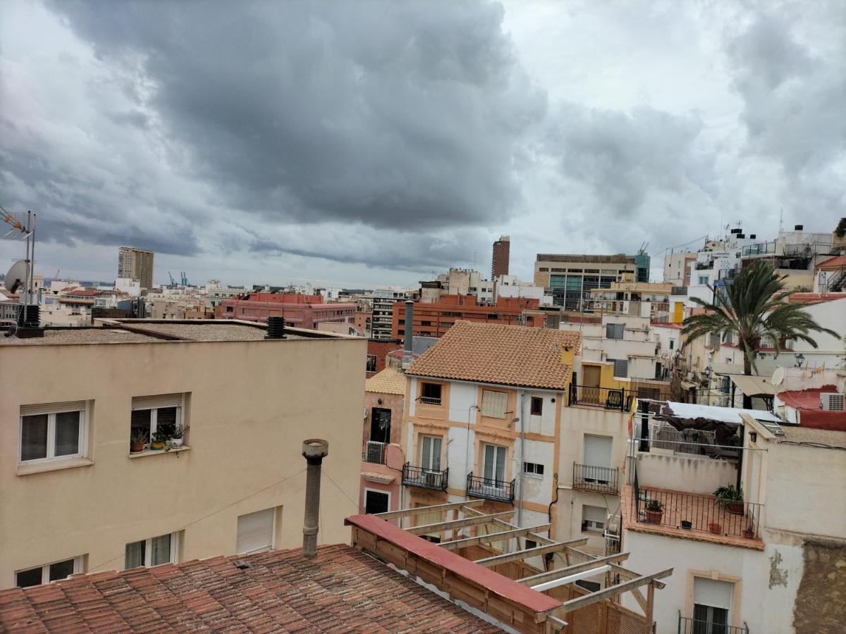 Private Terrace-Romantic-Sea, Castle Views-Central Alicante Buitenkant foto