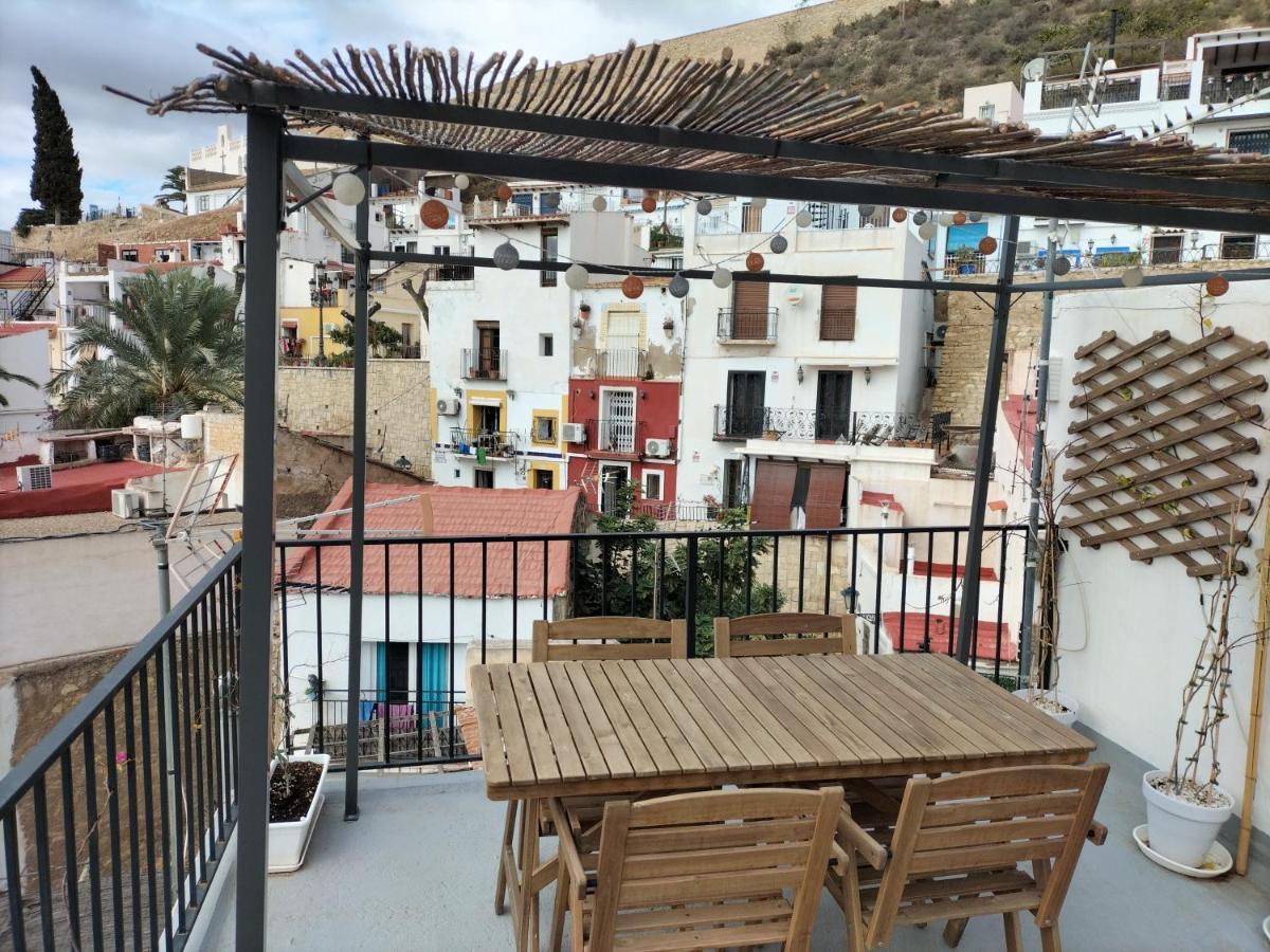 Private Terrace-Romantic-Sea, Castle Views-Central Alicante Buitenkant foto