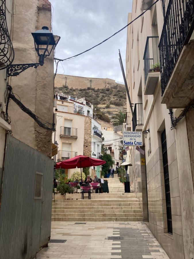 Private Terrace-Romantic-Sea, Castle Views-Central Alicante Buitenkant foto